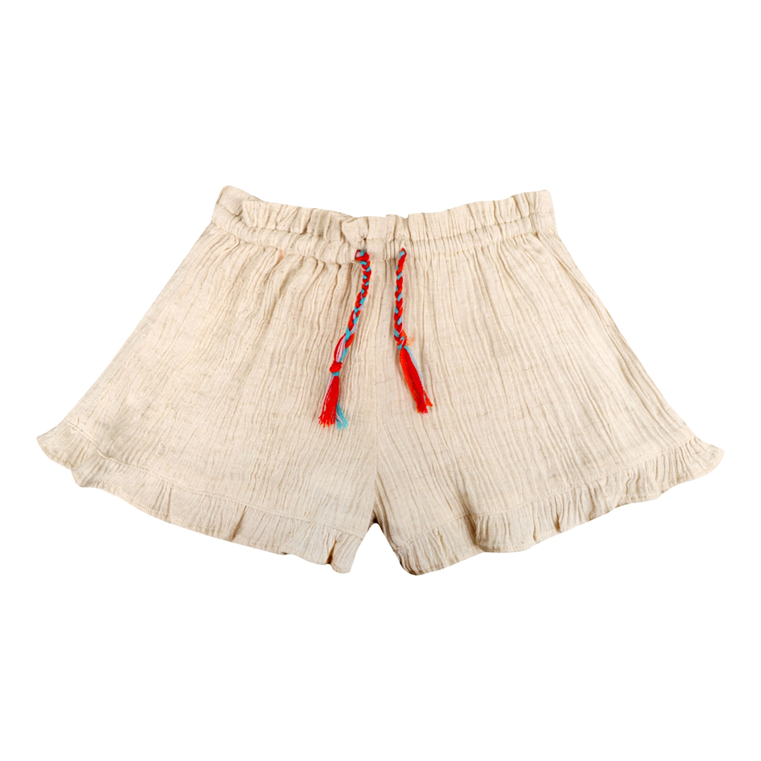 Beige Waves Shorts - piglo kids