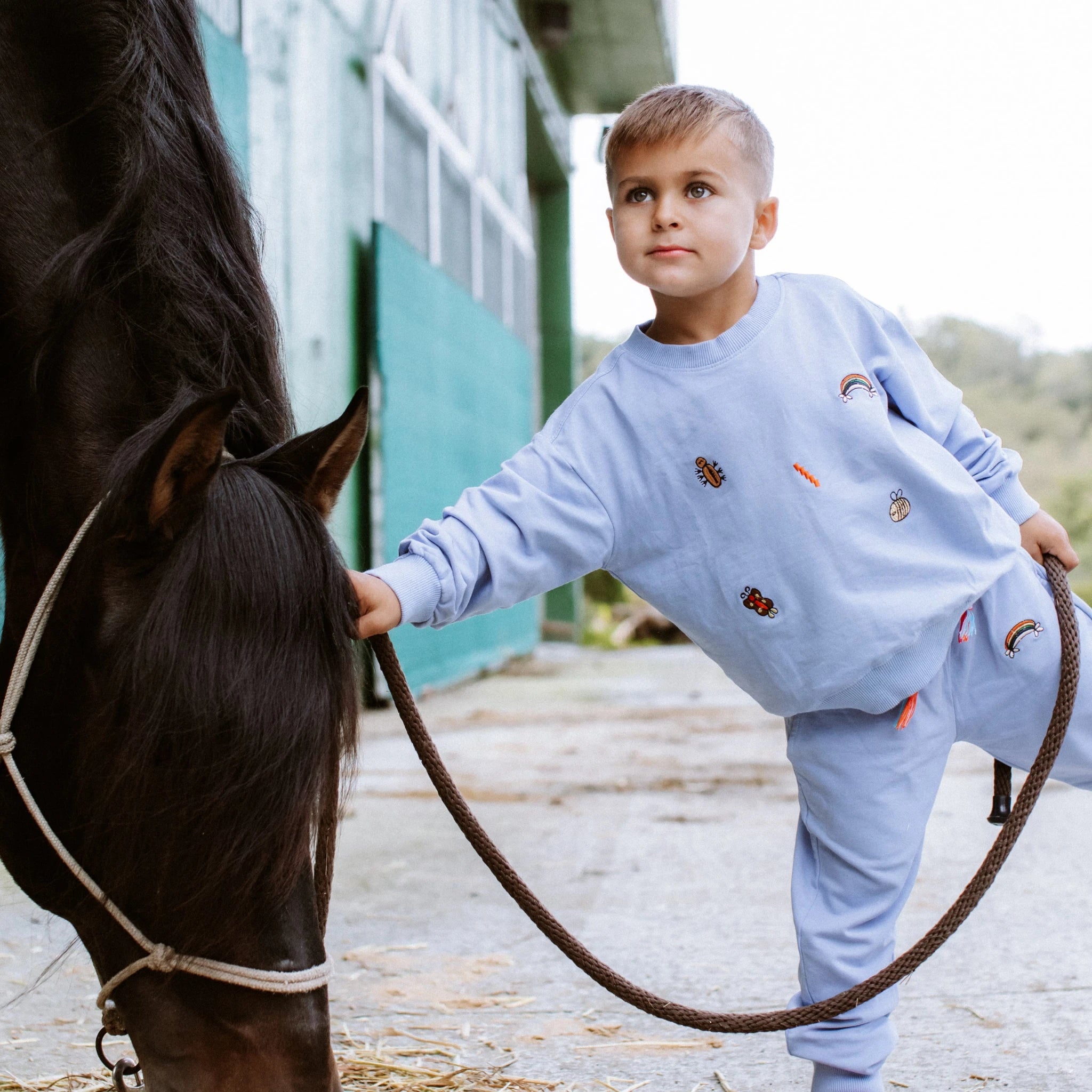Blue Fun Sweatpants & Blue Fun Sweatshirt String