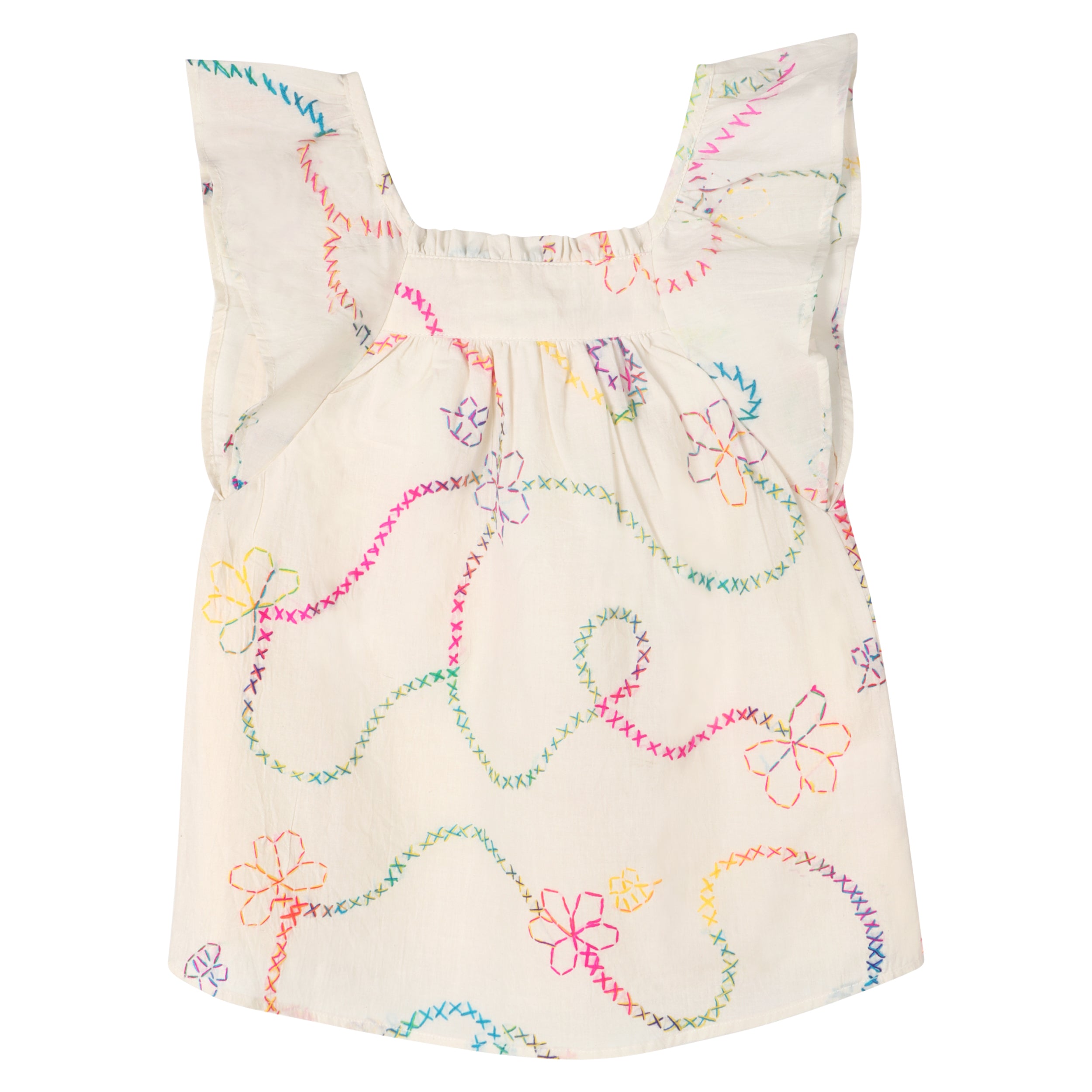 White Color Jardin Girl Dress