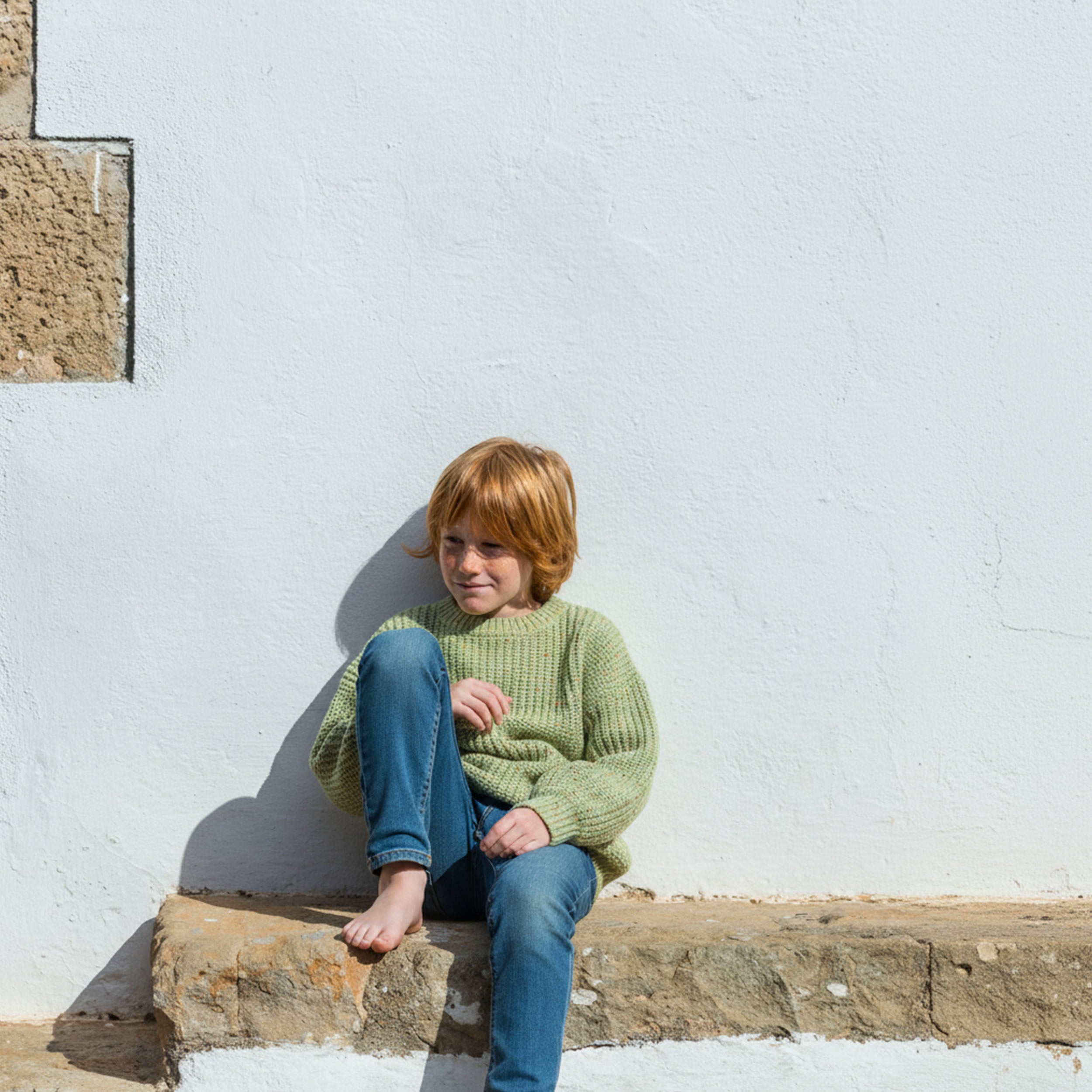 Green Sweater - piglo kids