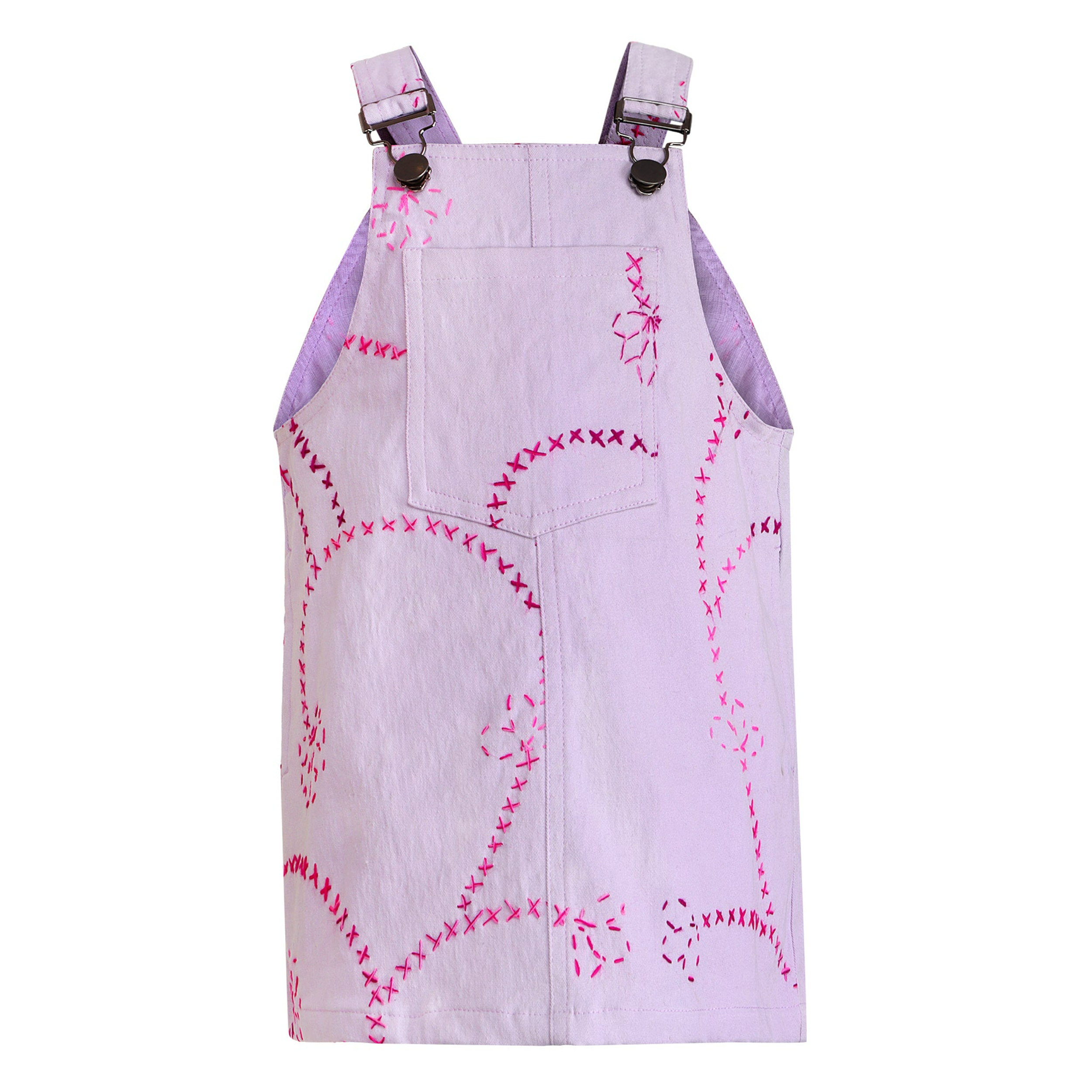 Purple Color Jardin Jumper Dress - piglo kids