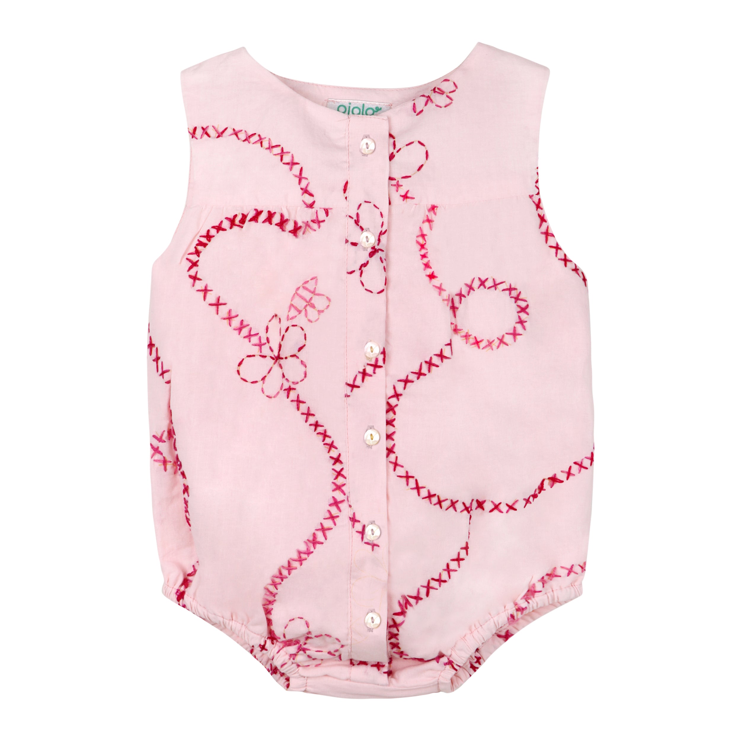 Pink Color Jardin Romper