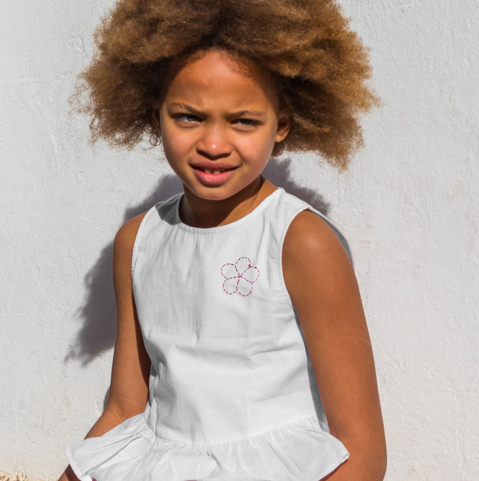 White Color Jardin Top and Shorts Set - piglo kids