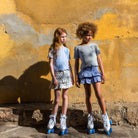 Grey Sequin Star Ribbed Top - piglo kids