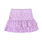 Pink Sequin Stars Denim Skort - piglo kids